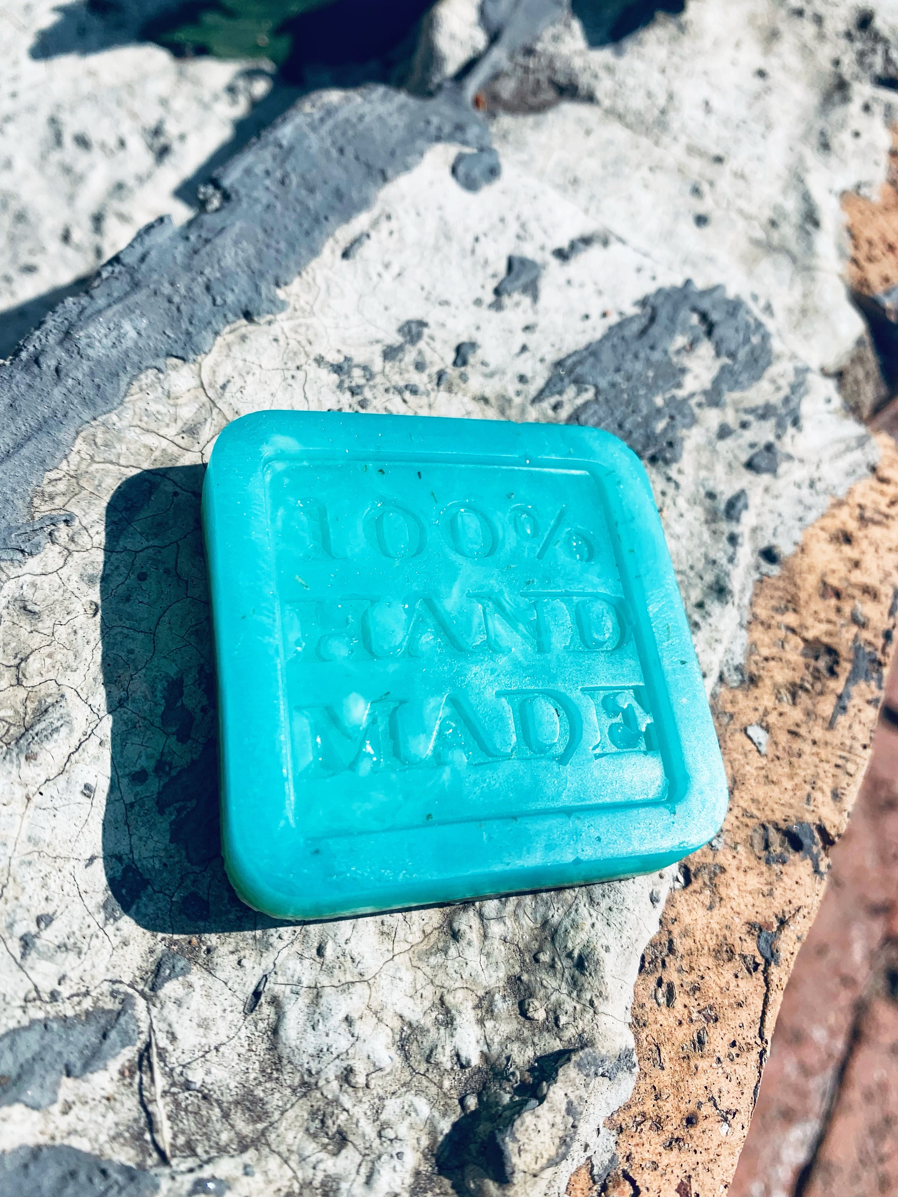 Handmade Ocean Escape, Hemp and badedas soap with a hint of vanilla
