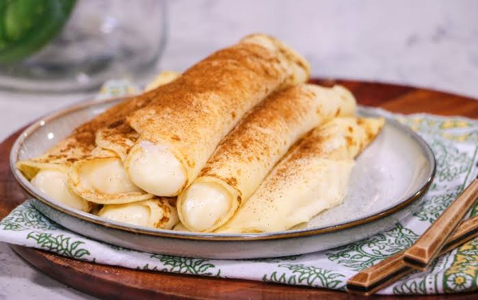 Milk tart filling Pancake