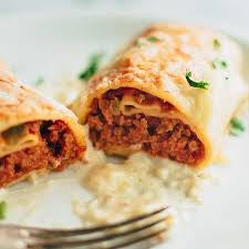 Savory Mince Stuffed Pancakes
