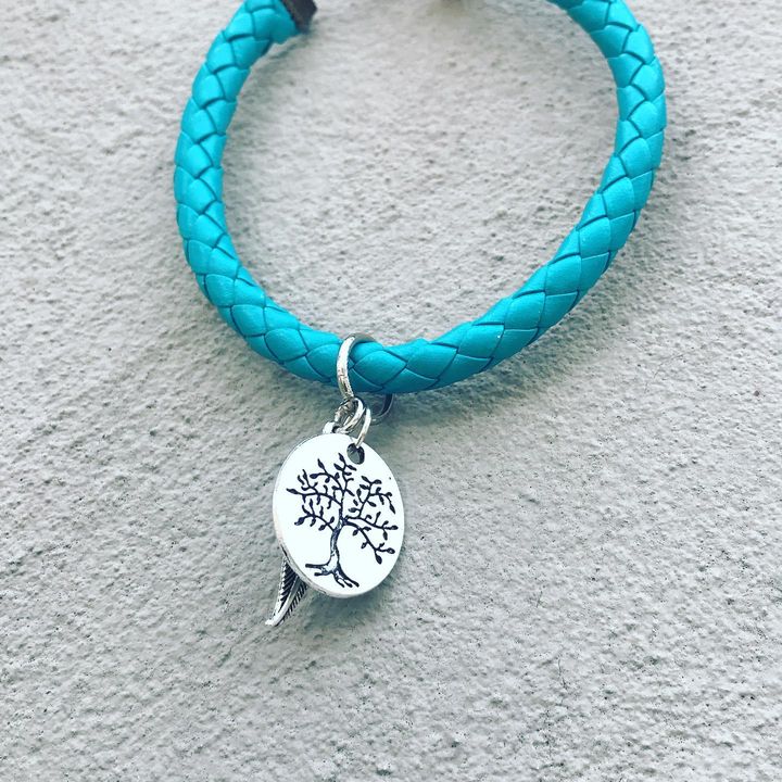 Turquoise Styled Two Charmed Bracelet