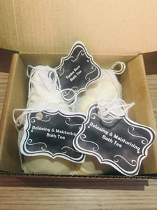 Box of 4 scented bath teas