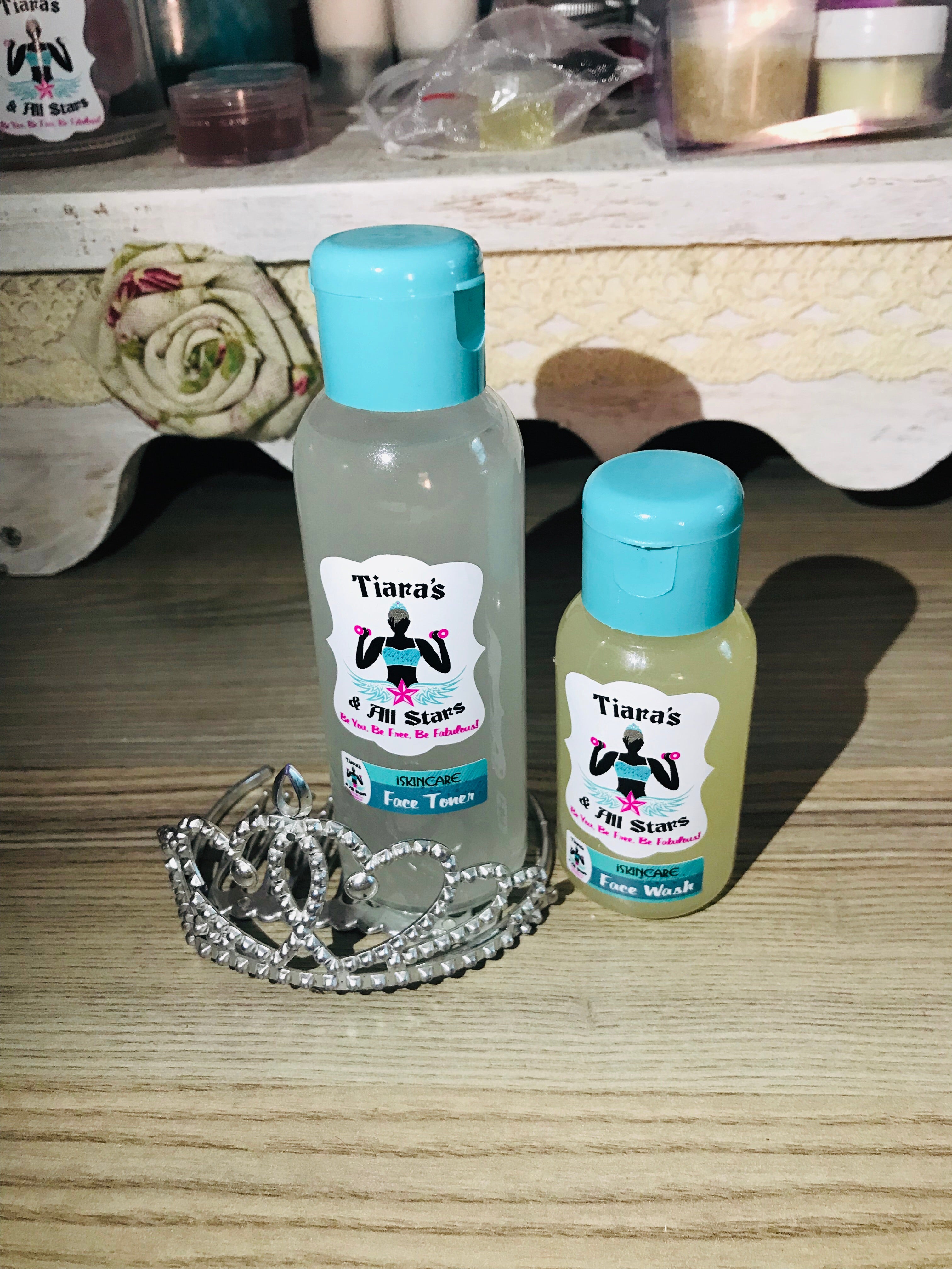 100ml Hyaluronic Acid and Chamomile Face Toner with 50ml No SLS Foaming Anti Aging Face Wash