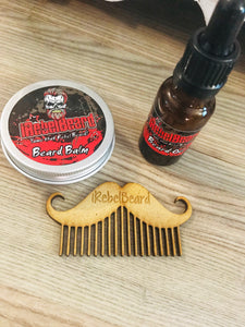 10ml Beard Oil, 50g Beard Balm and Beard Comb