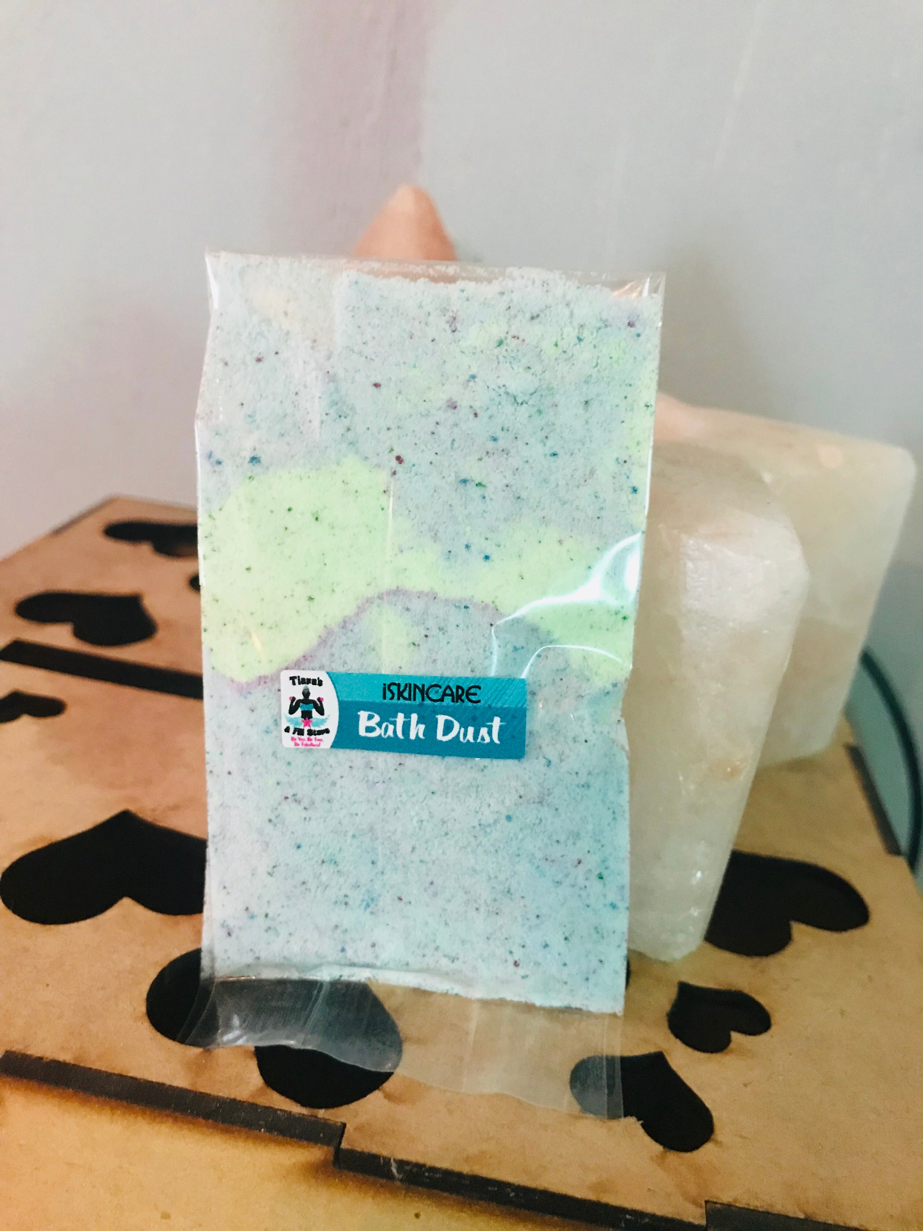 Moonflower, bamboo and musk foamy bath dust