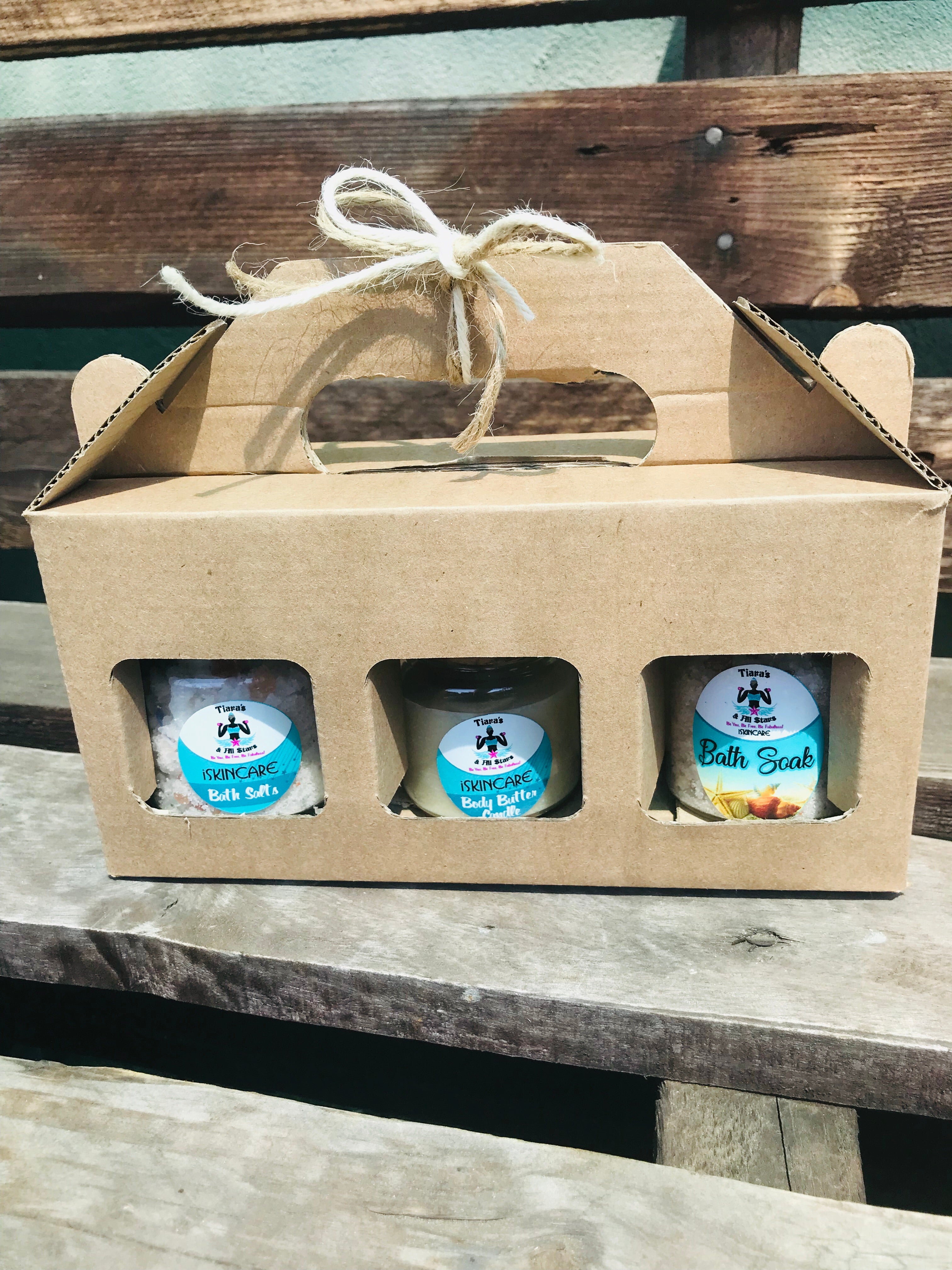 Set of three products giftset box
