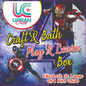 Avengers themed Craft and Bath, Play and Learn box