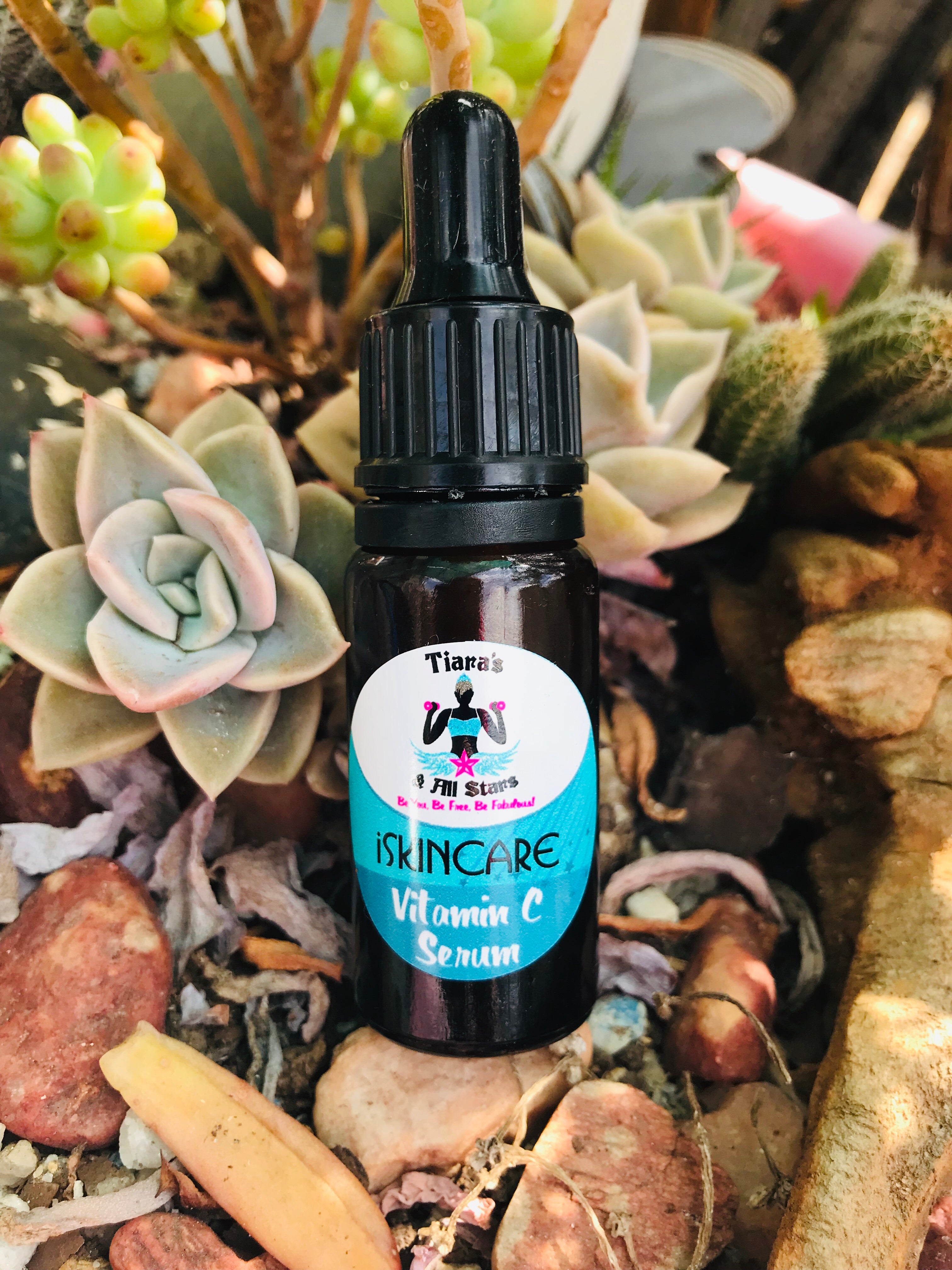 10ml Vitamin C Serum with Hyaluronic Acid, Rose and Chamomile and Vit E