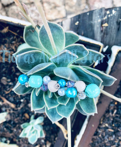 Turquoise Hair Clip Piece