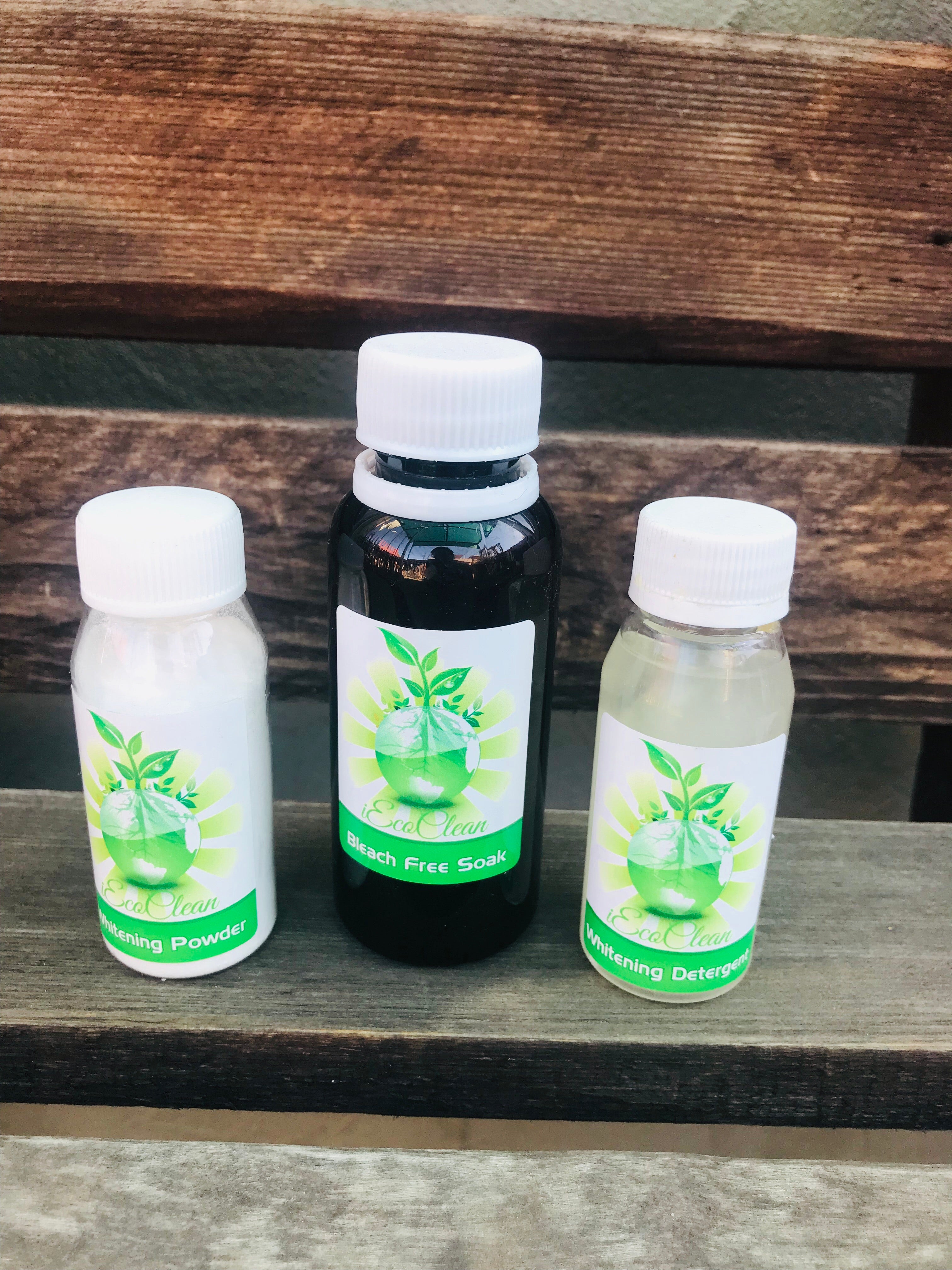 Bleach free whitening soak set