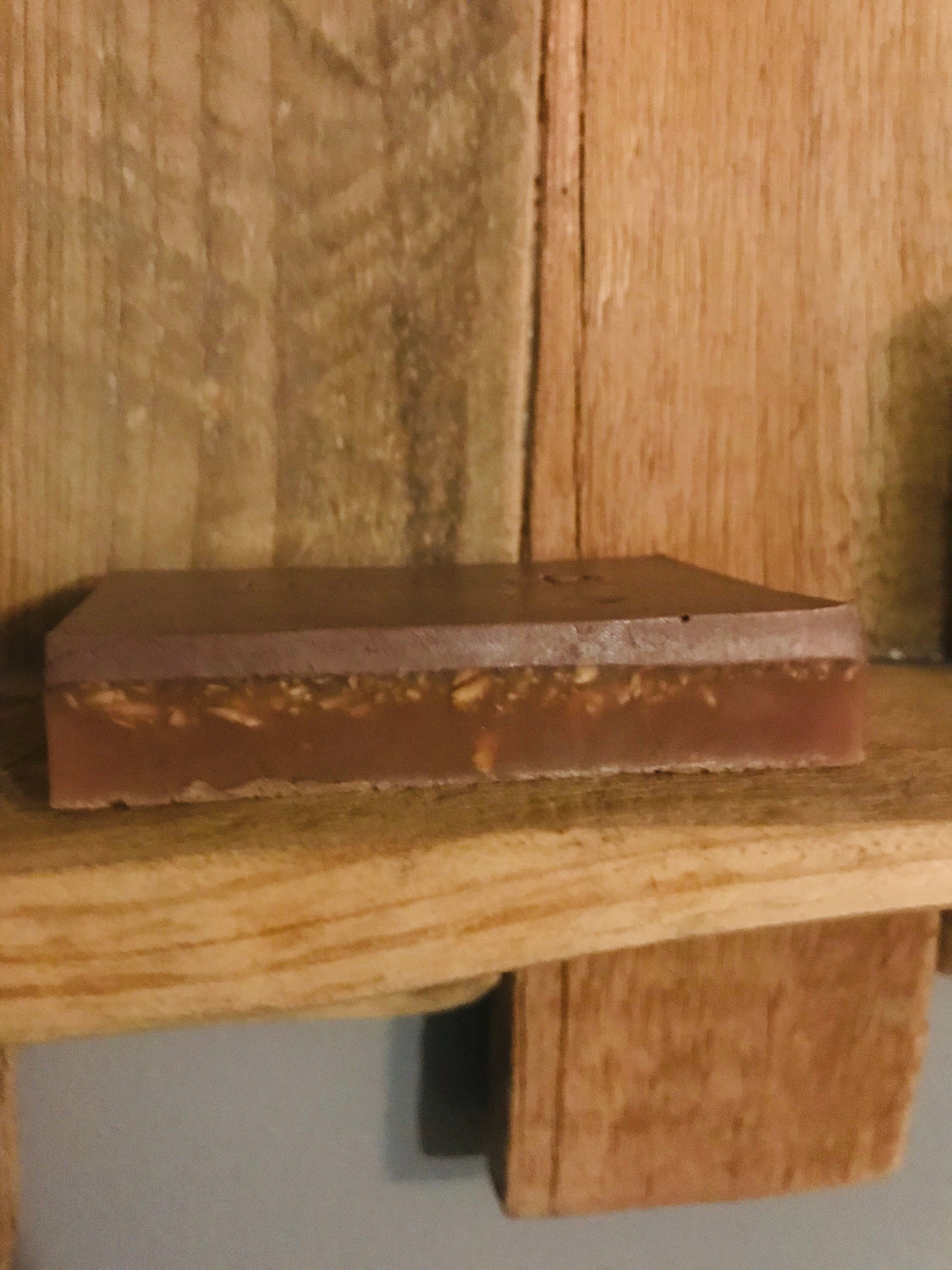 Nutella, Vanilla, Honey and oats bar soap
