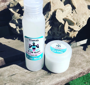 100ml Natural SLS Free Face Wash for All Skintypes + 50ml Hemp and Shea Face Lotion
