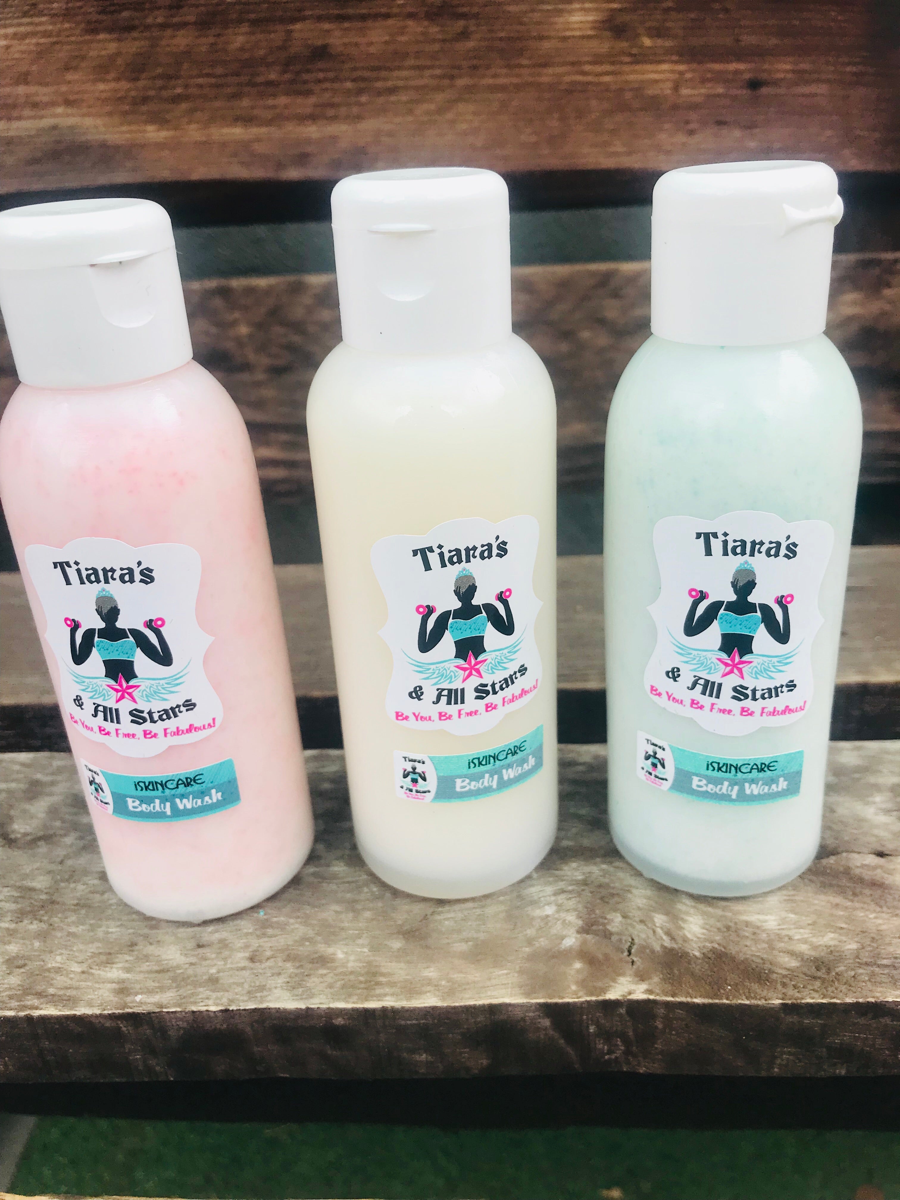 100ml all natural body wash with biodegradable beads for gentle exfoliation
