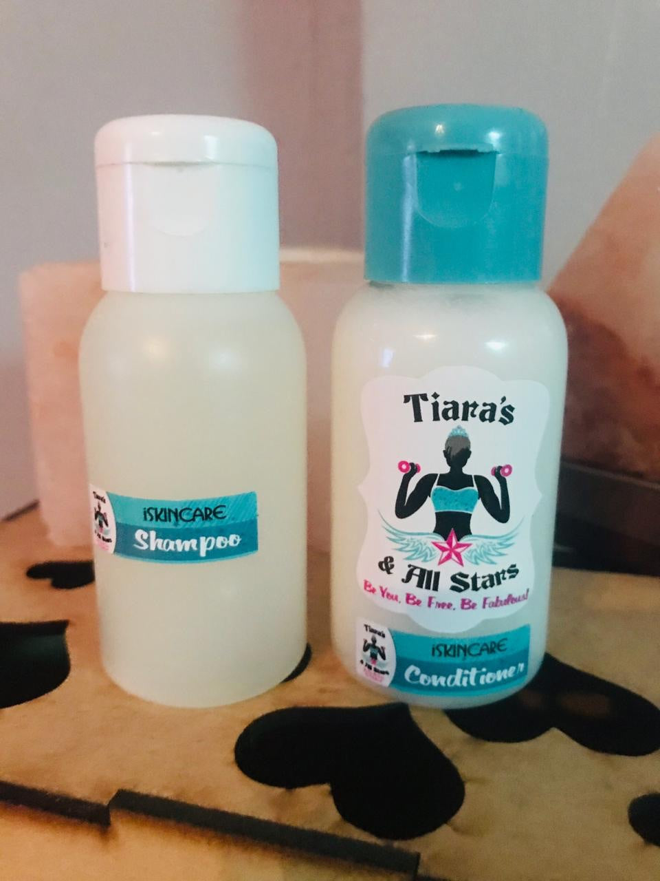 50ml SLS free shampoo and 50ml paraben free conditioner