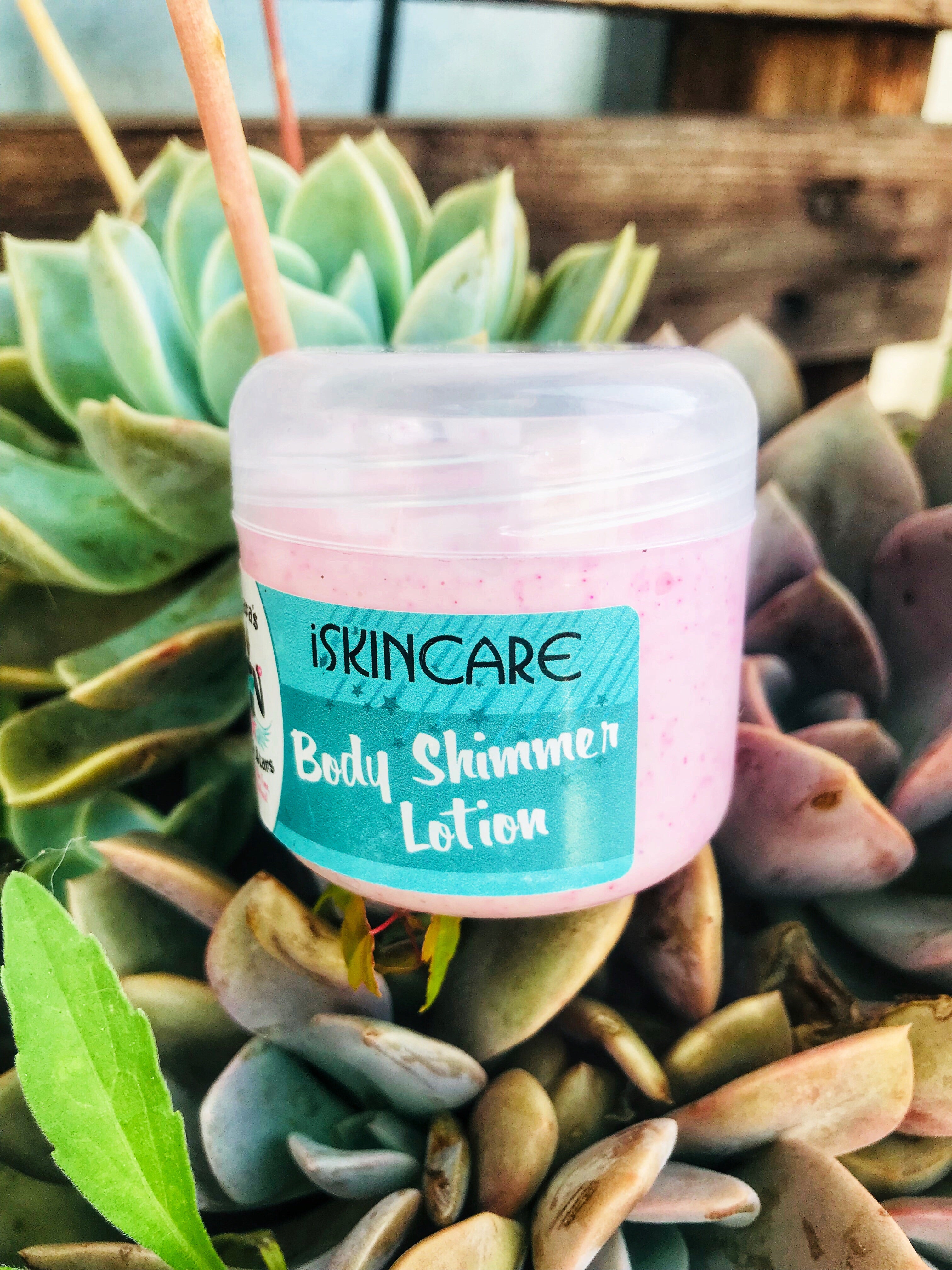 50ml Body Shimmer Lotion for girls tinted in pink
