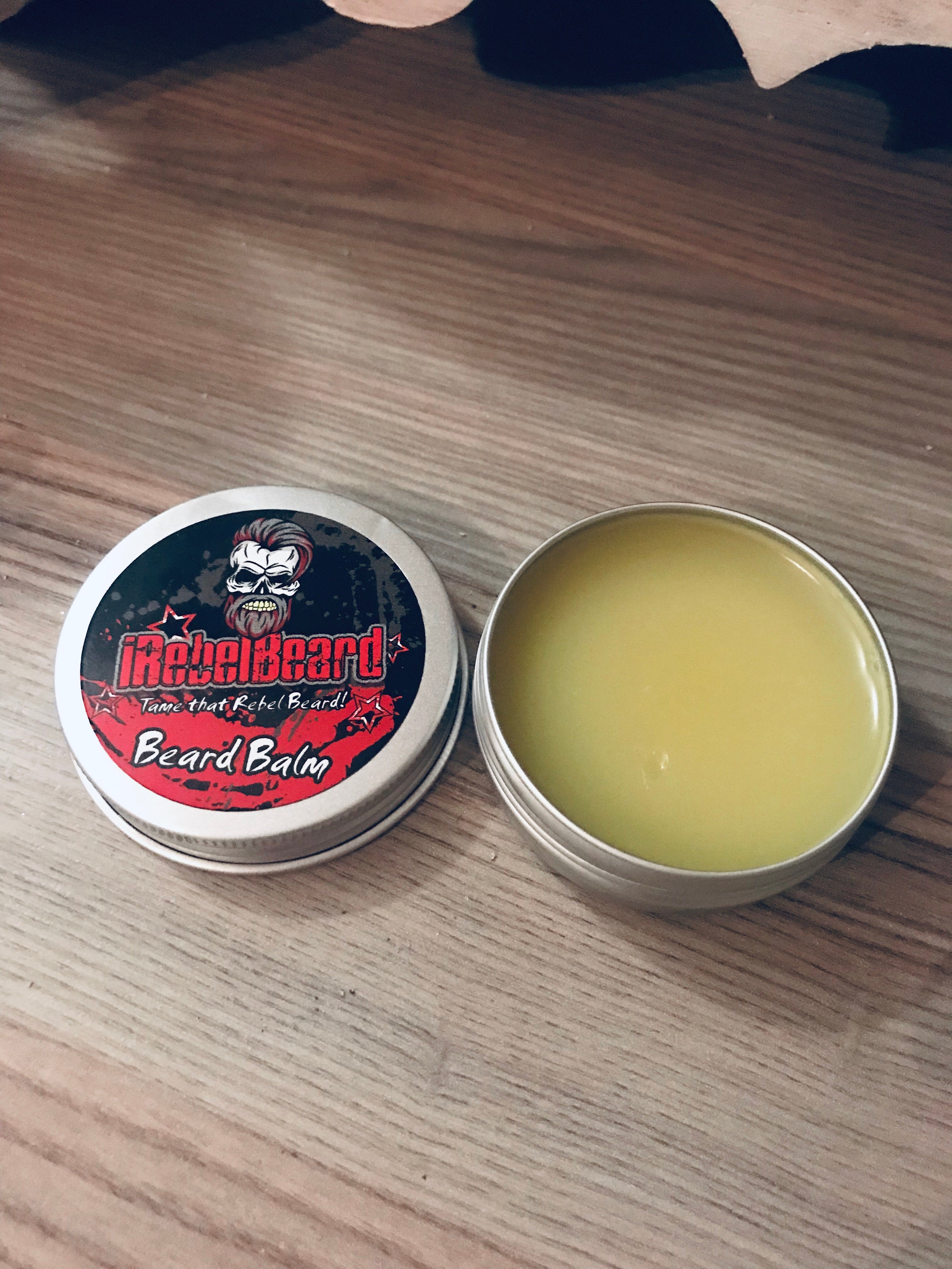 50g iRebelBeard all natural beard balm in tin