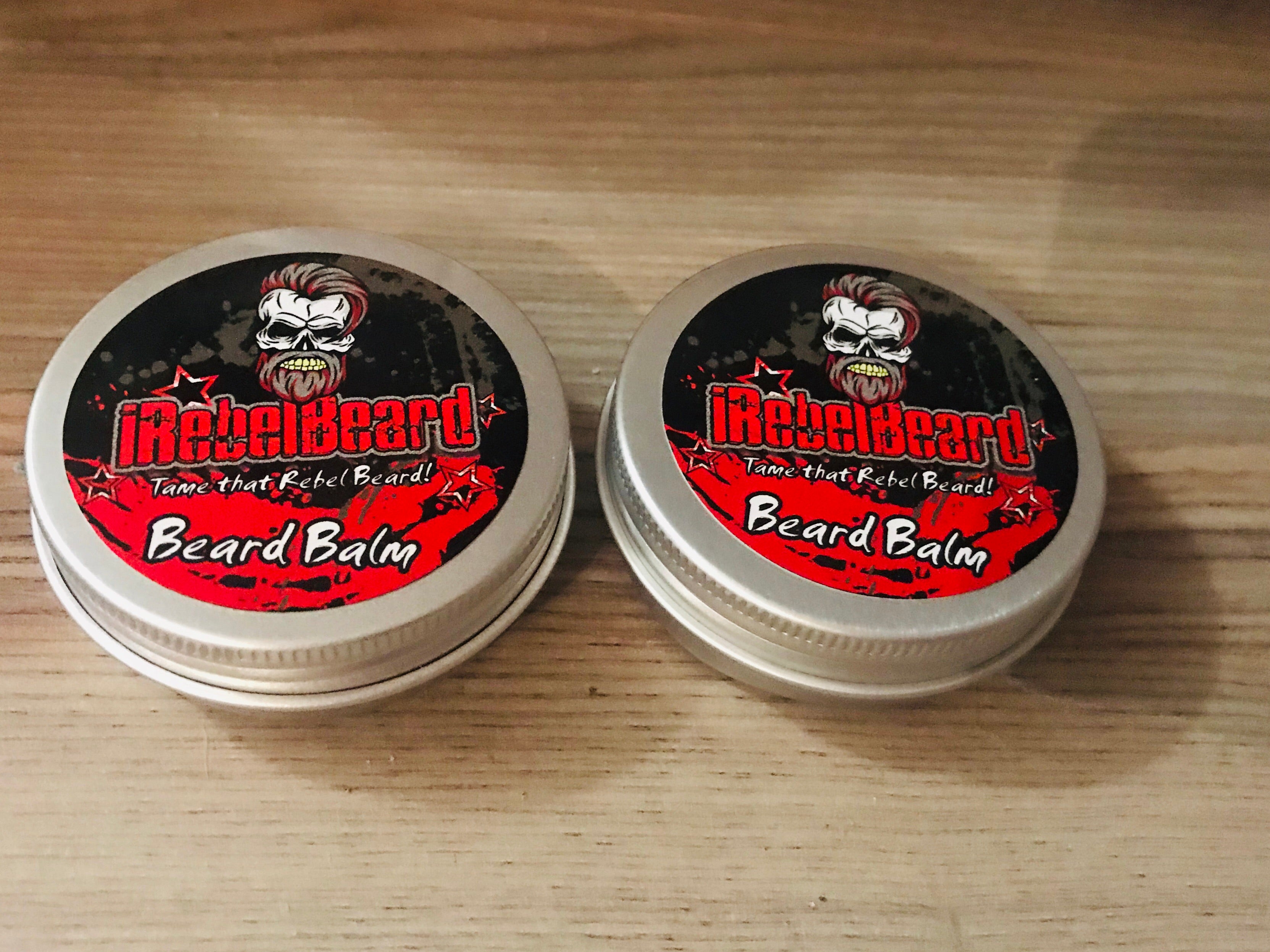 50g iRebelBeard all natural beard balm in tin