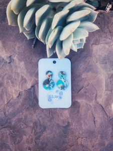 Starry Sky Dangle Drops Clay