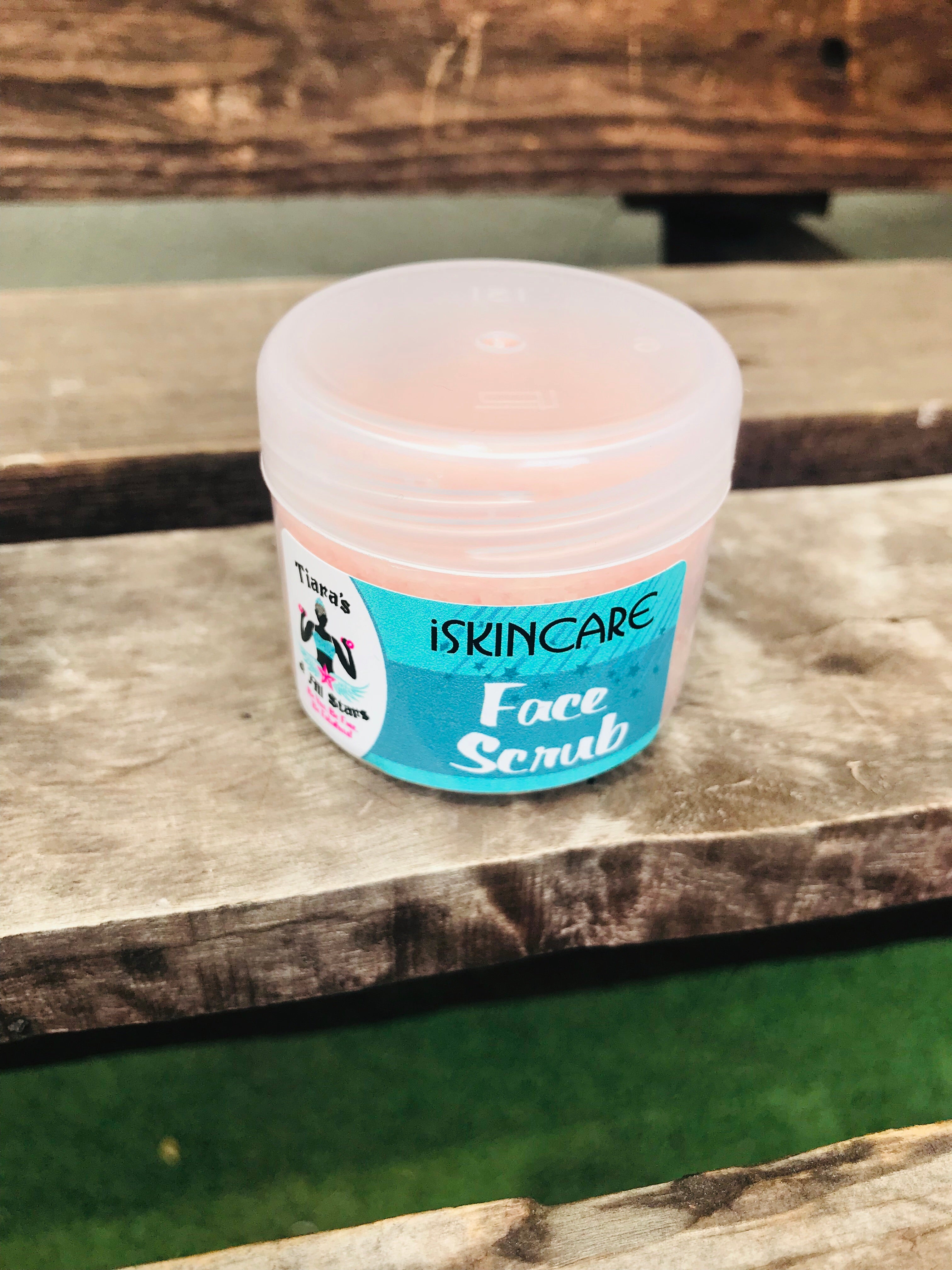 50g Pink Salt, tea tree, Rose and jojoba face scrub