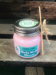 Body wash mousse 50g glass jar