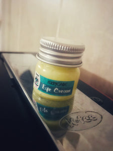 25ml Eye Cream in glass container. With evening primrose and organic marula