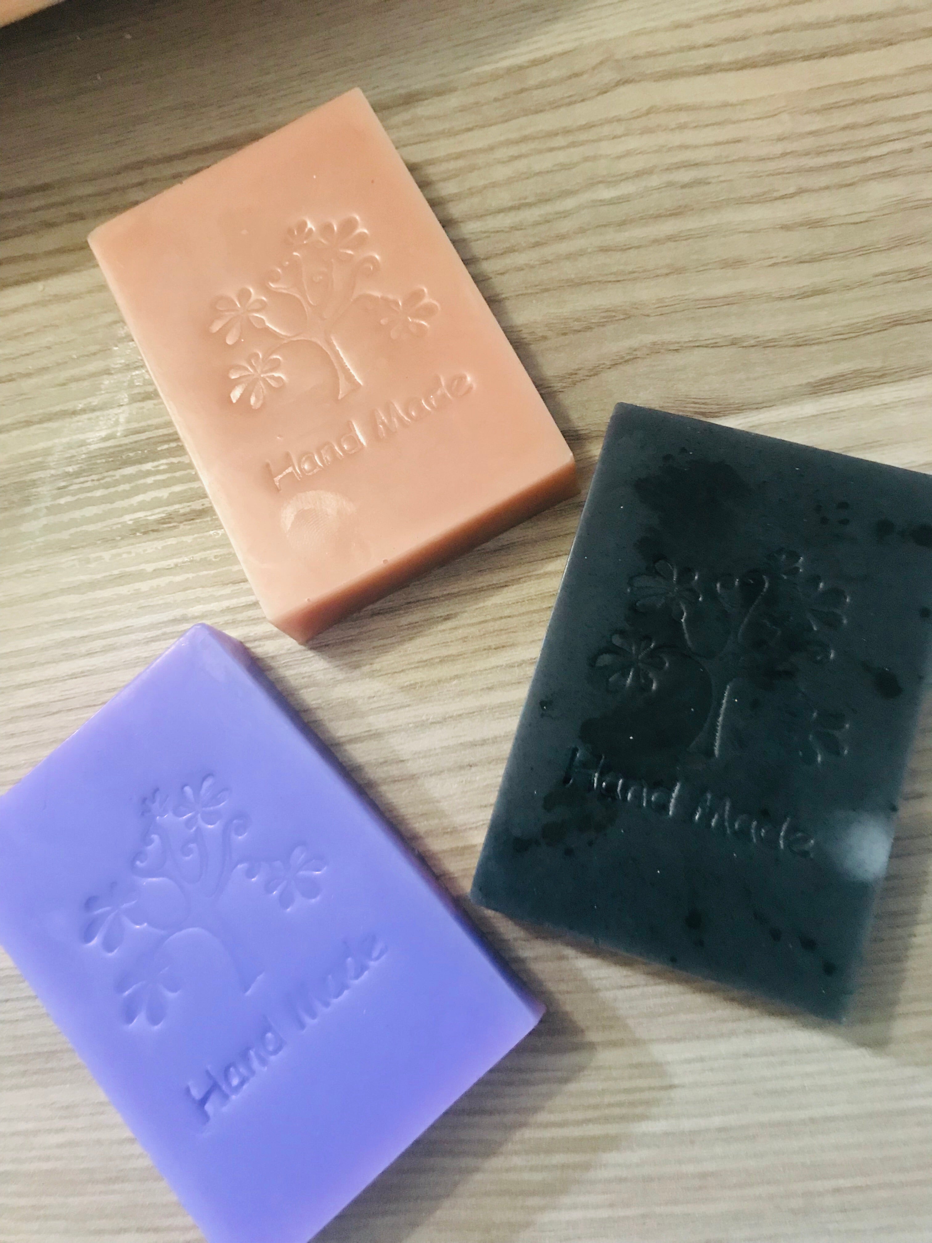Assorted natural soaps