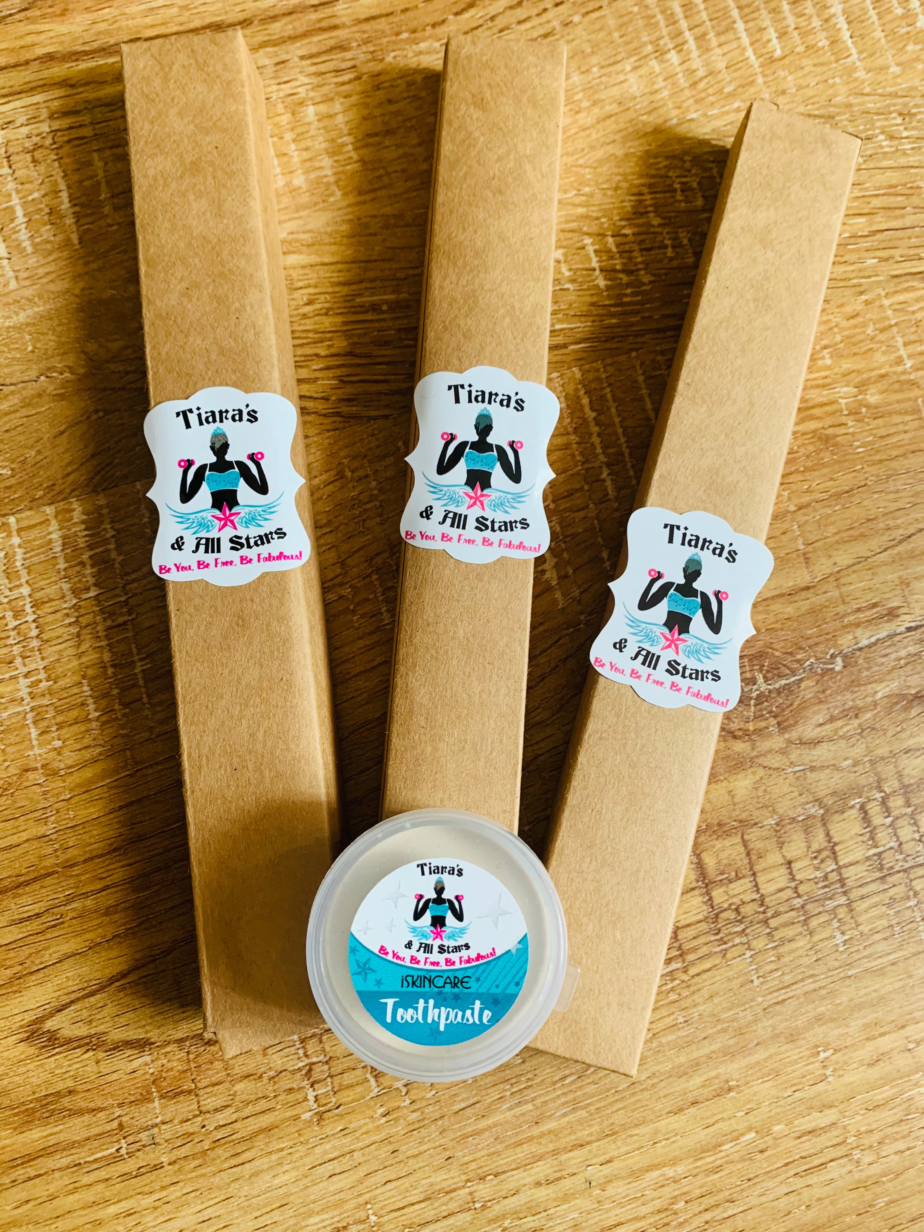 Bamboo toothbrush set of 3 with remineralizing clay toothpaste 25ml
