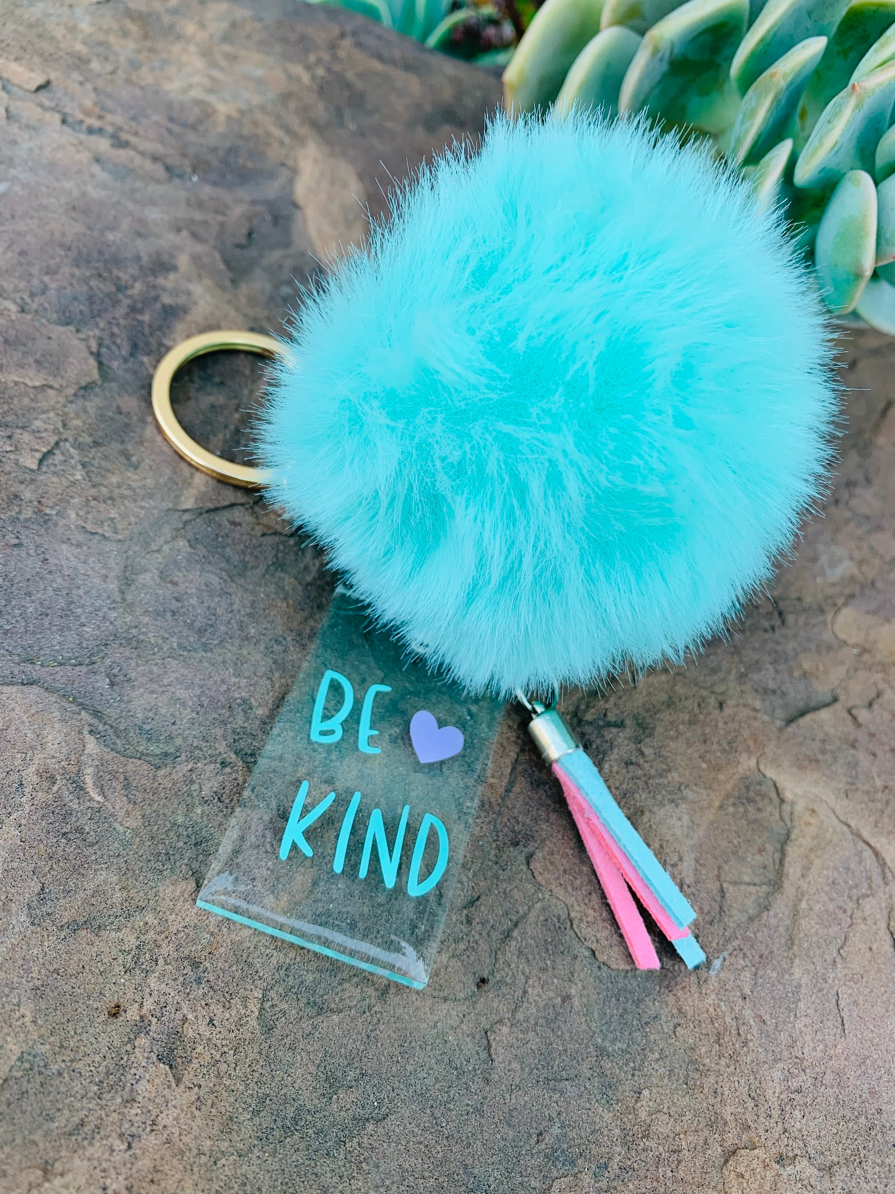 Pom Pom Keychain Set