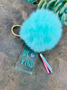 Pom Pom Keychain Set