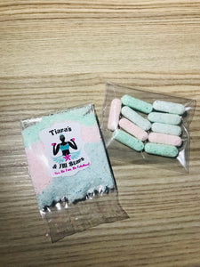 Set of 10 bath happy pills with unicorn bath dust