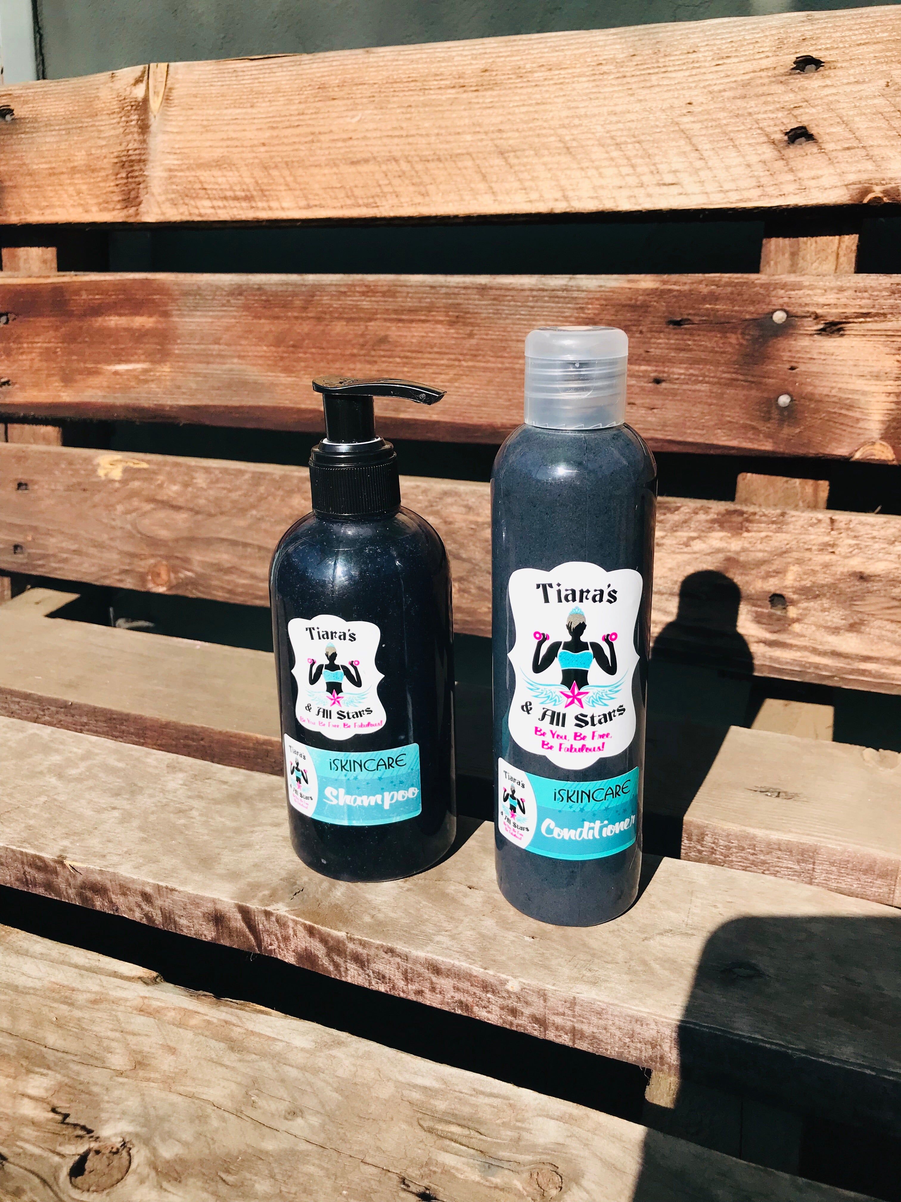 250ml Activated Charcoal and B5 Shampoo and 200ml Conditioner