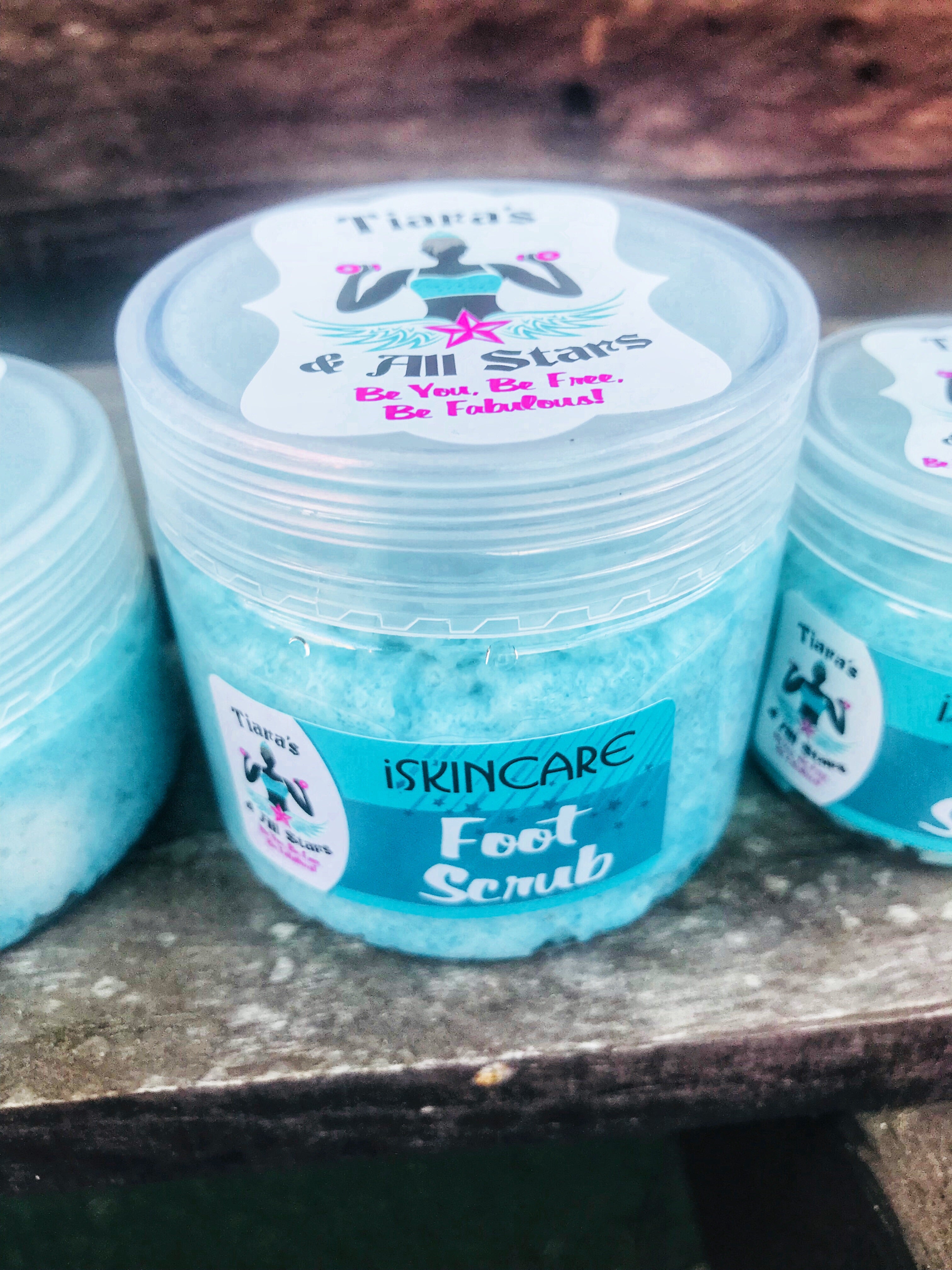 100g Peppermint and Pink Salt Foot Scrub