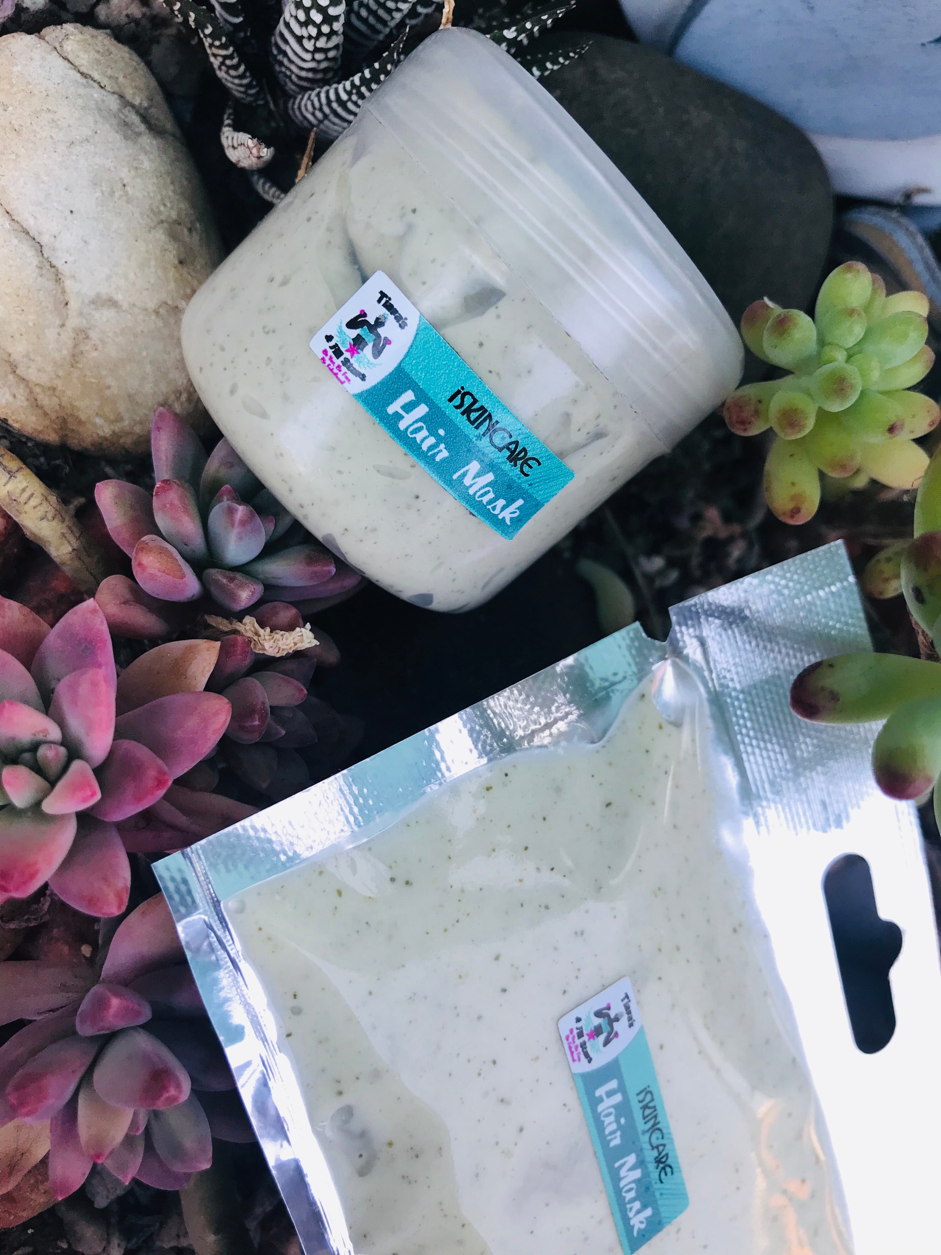 50ml hemp hair mask with refill sachet