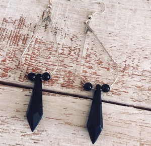 Hang Style Fashion Earring set black