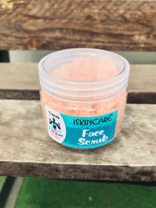 100g Pink Face Scrub with tea tree, jojoba and rose