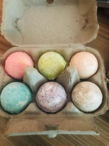 Mini bomb set of 6 different mini bath bombs