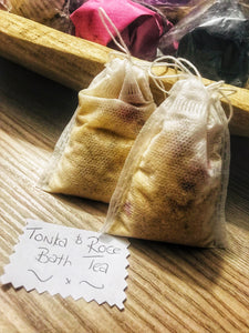 Bath tea for a milky and silky smooth bath