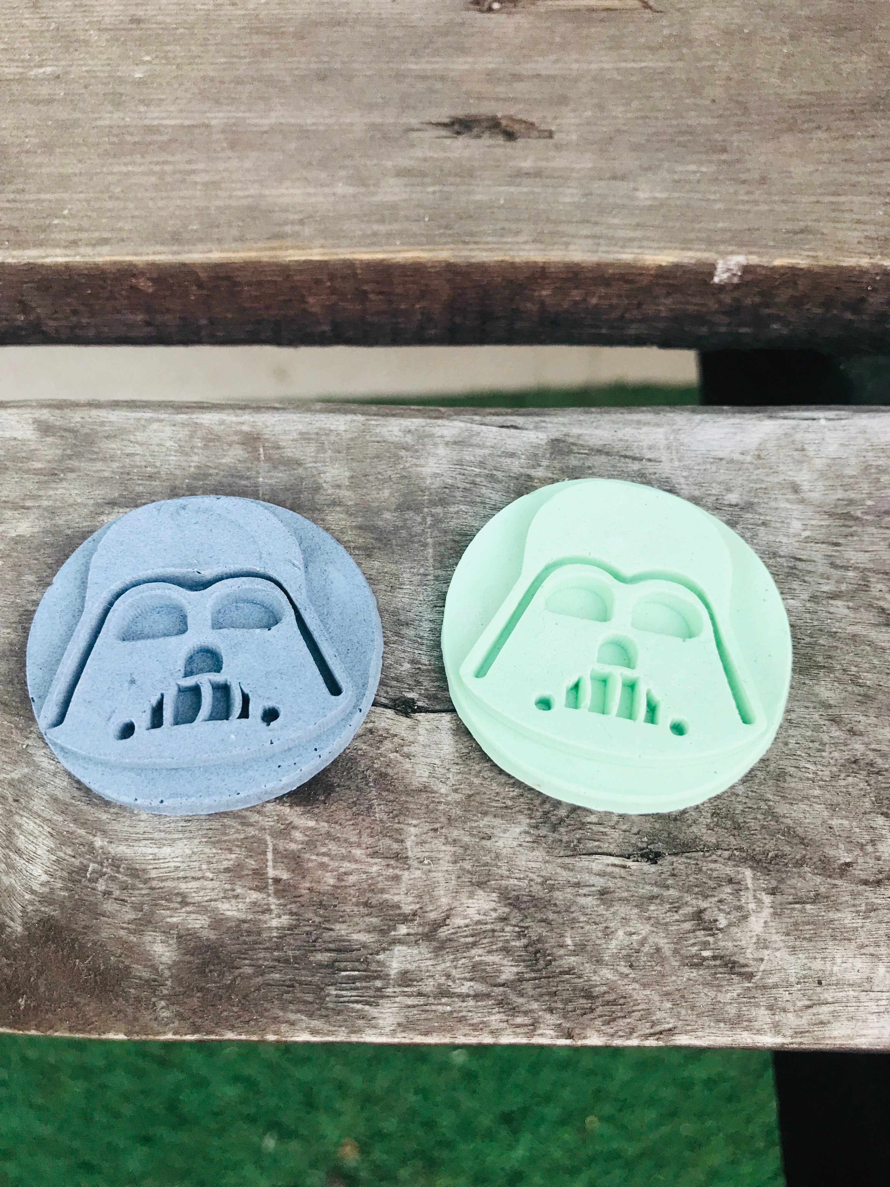 Darth Vader set of 2 Clay soaps SLS free