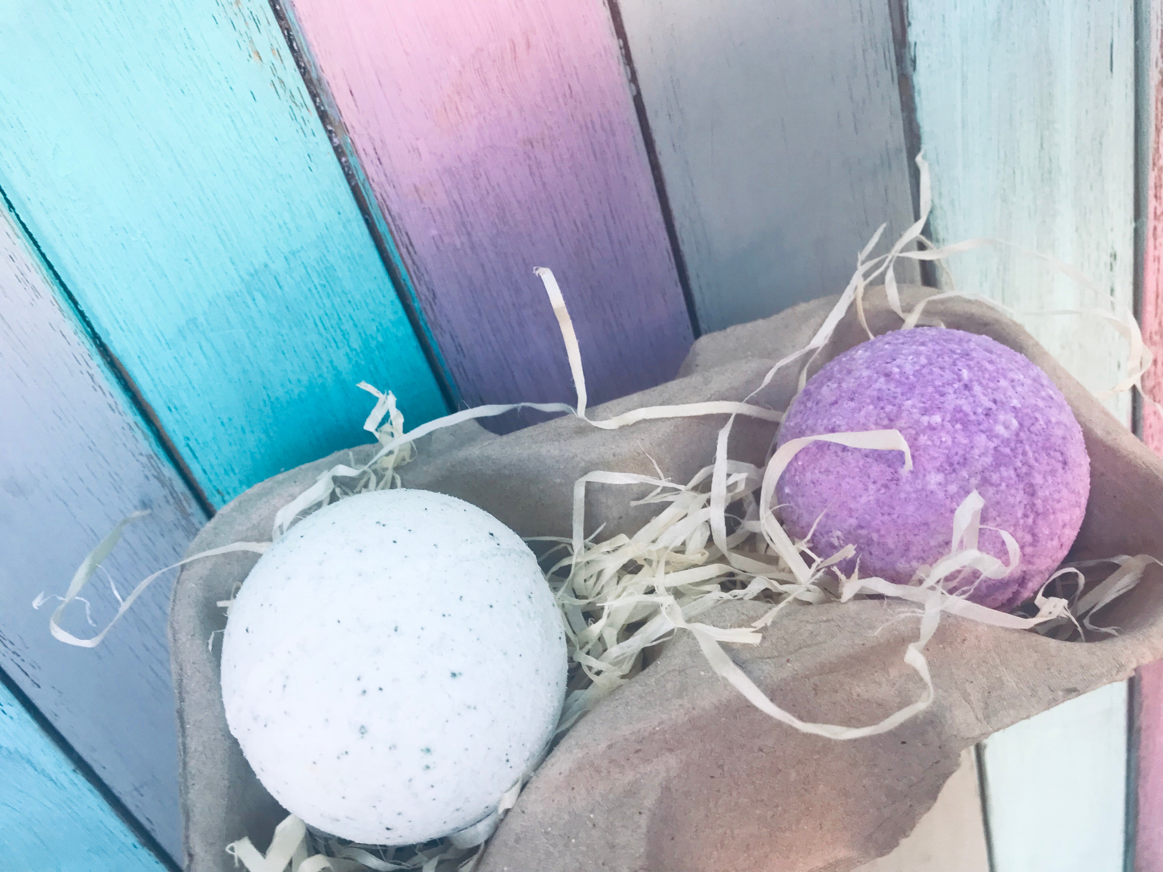 Set of two different bath bombs large Pick your scents from our list of options scent via WA