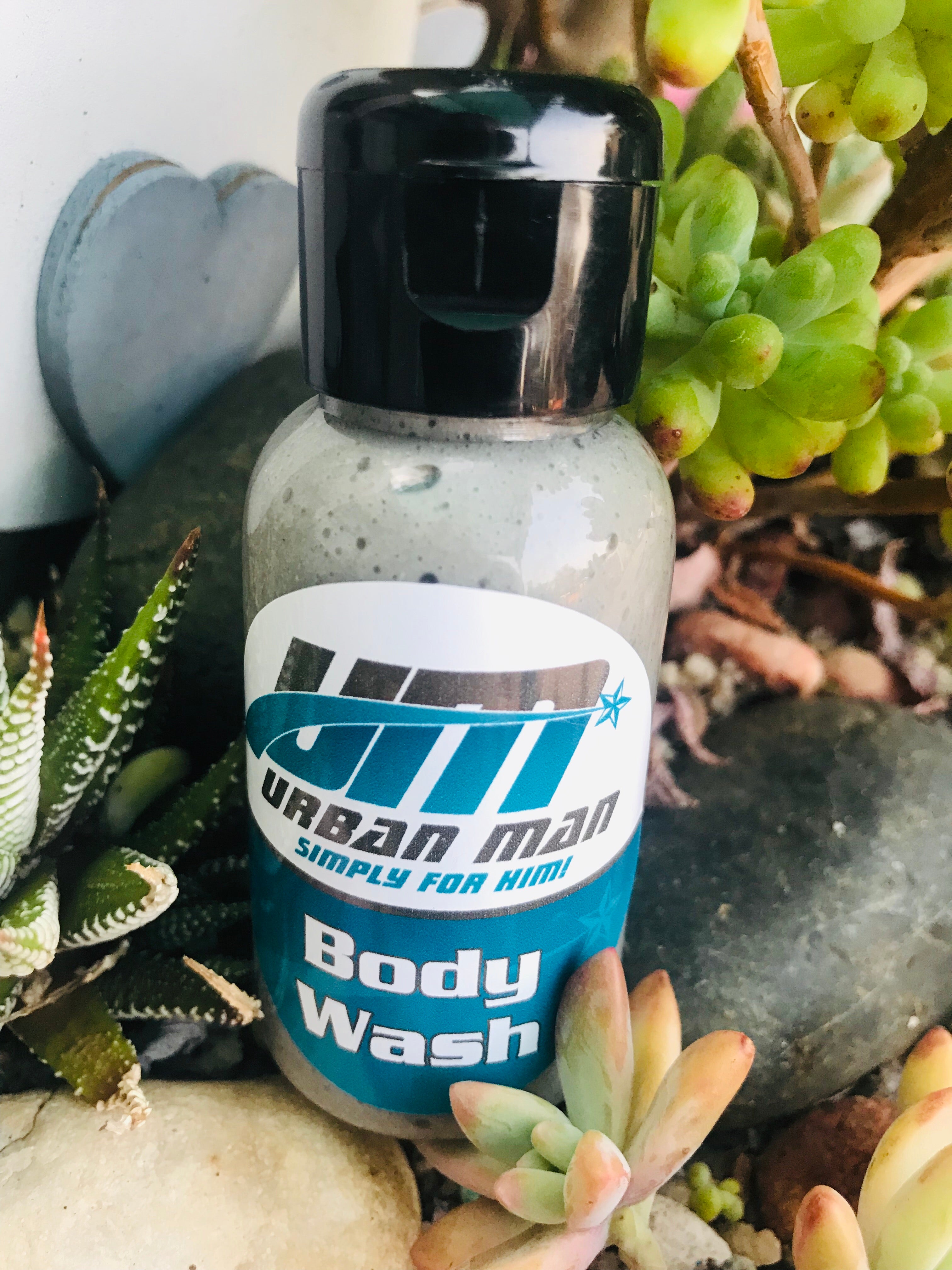 50ml Charcoal and Mint Mineral Mud Body Wash for Men