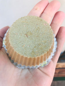 Gold shimmer cupcake soap 90g