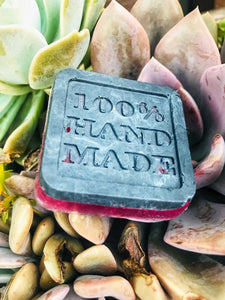 Rose and Activated Charcoal Handmade Small 60g Soap