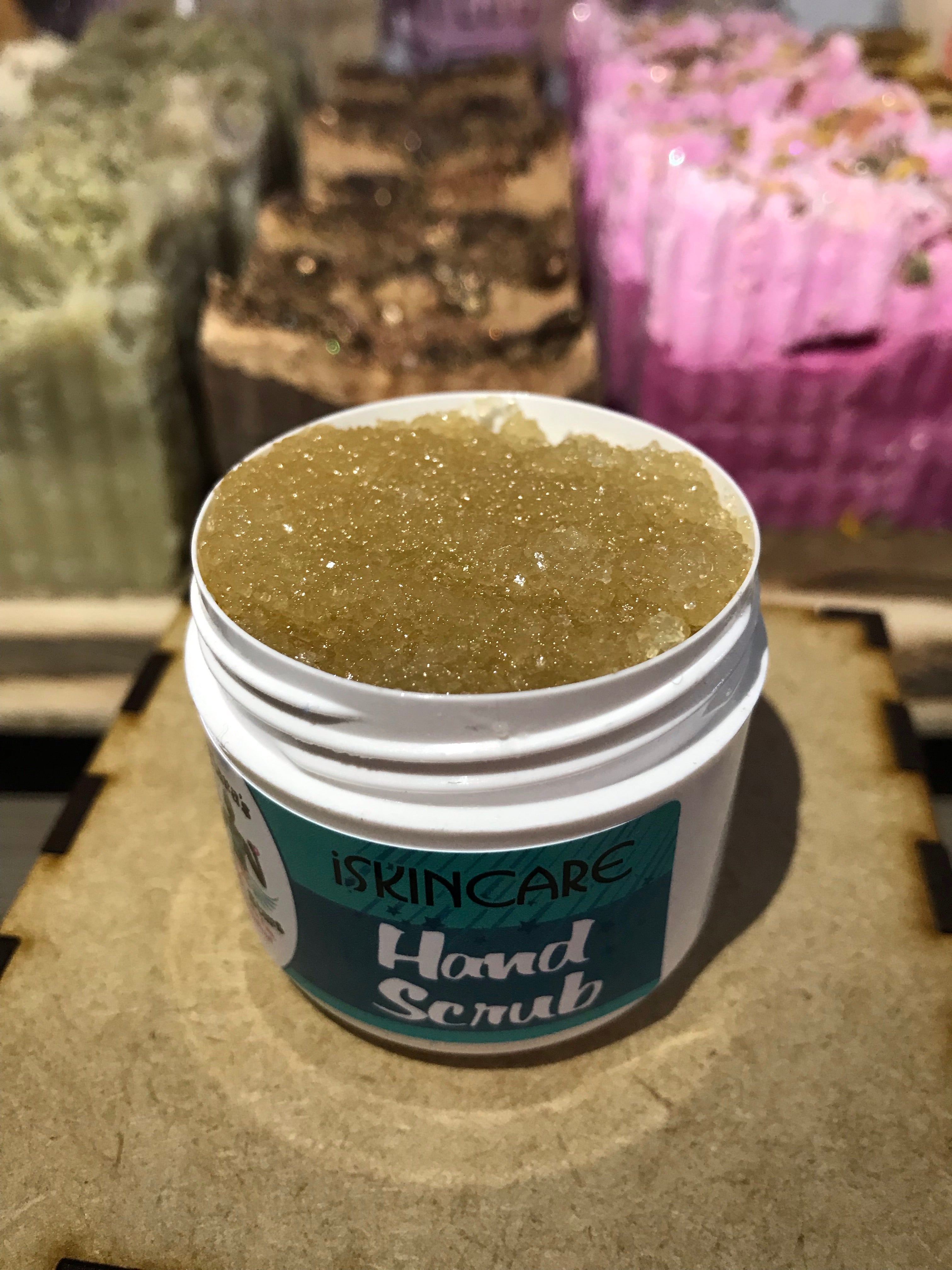 50ml hand scrub with coconut and sweet almond oil
