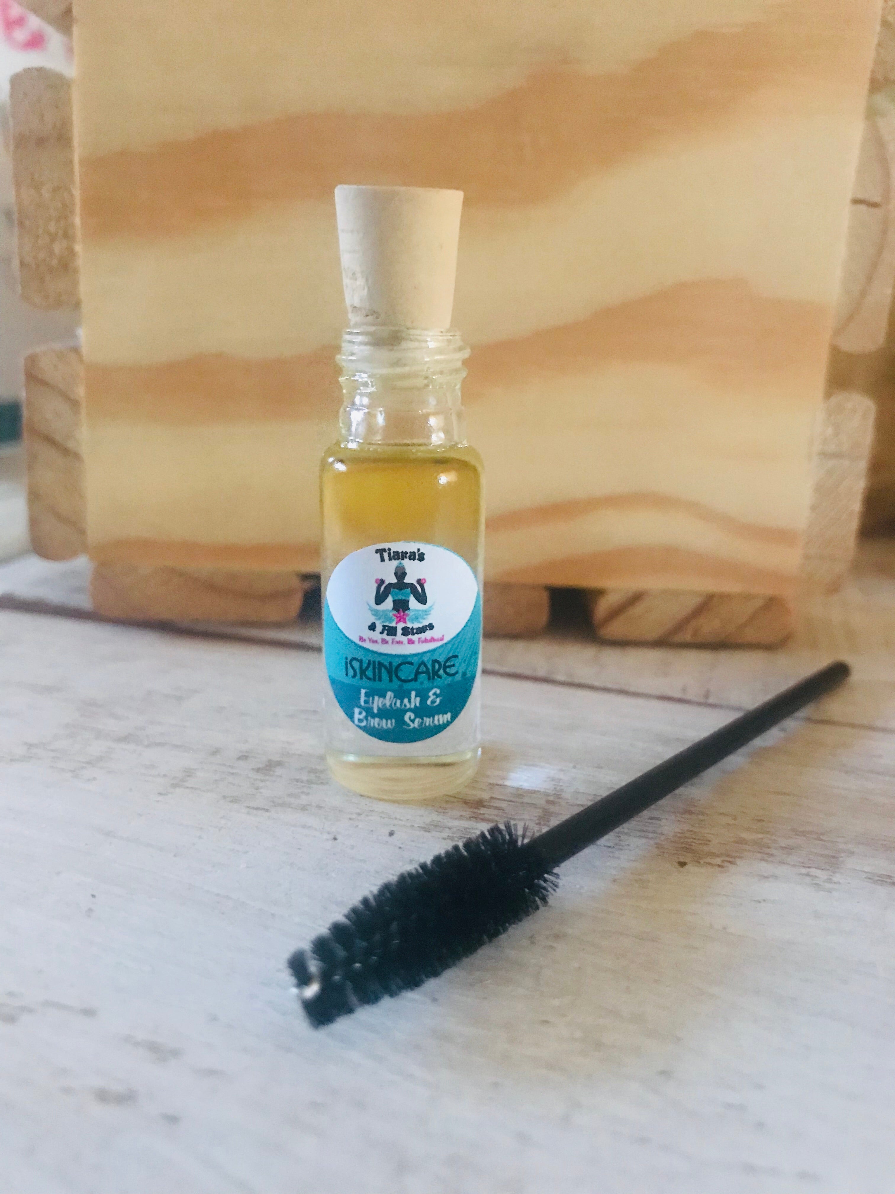 10ml Eyelash And Brow Serum with Black Jamaican Castor and argan oil