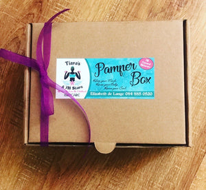 Pamper box with spoils