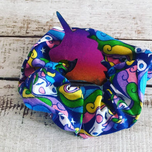 Unicorn Scrunchie and a Unicorn Hair Clip Set
